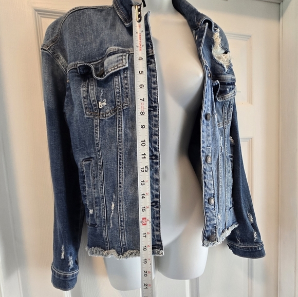 Hollister Distressed Blue Jean Jacket - Picture 9 of 12